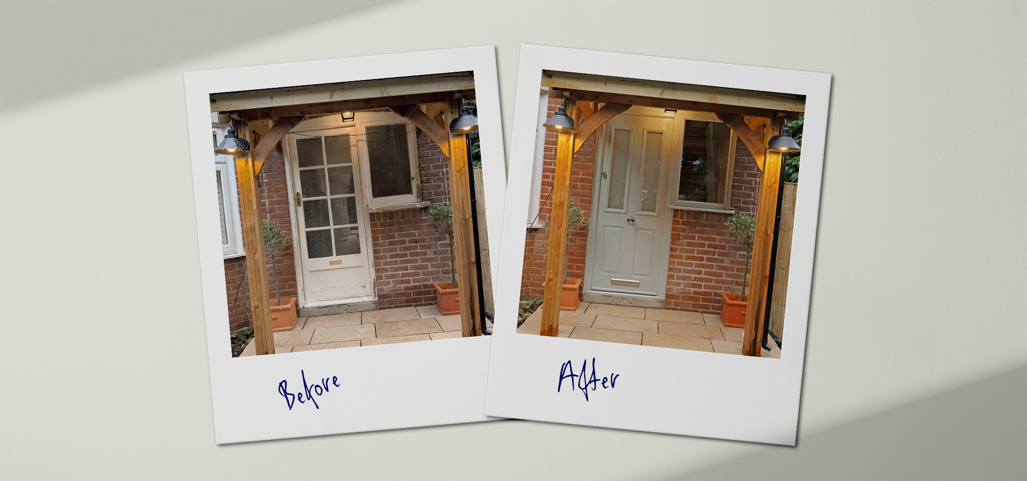 Composite Door Before and After